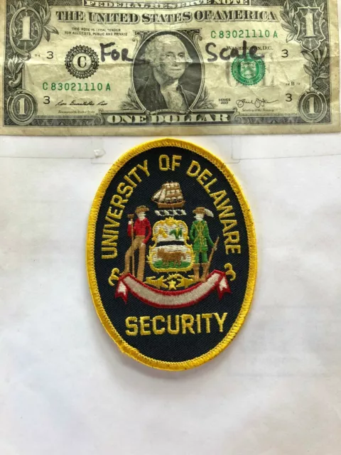 Rare University of Delaware Security Police Patch Un-sewn in great shape