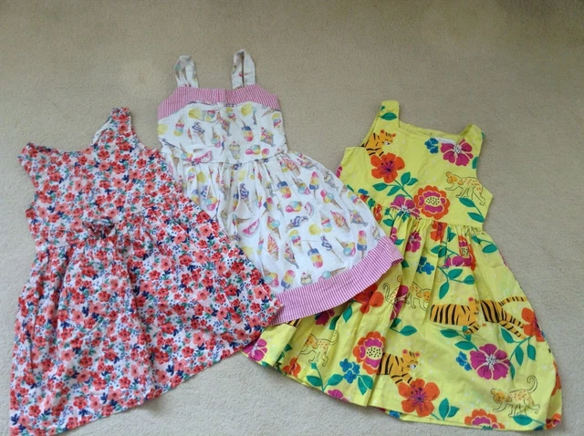 Bundle Girls Clothes 8 Items Age 3-4 Years 3 Dresses, 1 Skirt, 1 Top, 3 Shorts 4