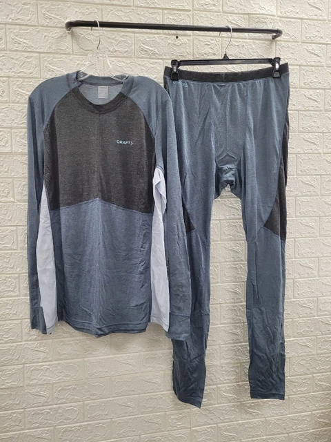 New Craft 2 Piece Set Core Wool Mix Base Layer Top and Pants Size XLarge