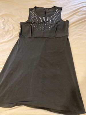womens apt 9 dress black with rhinestones size large