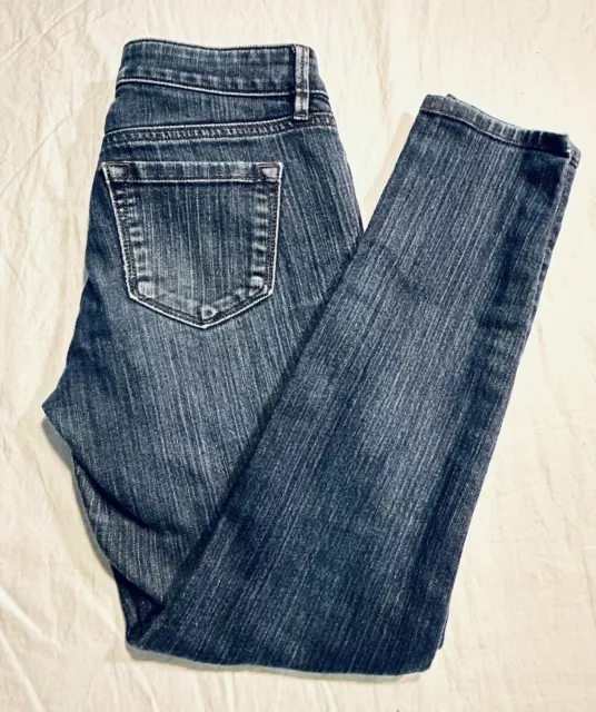 Ann Taylor LOFT Jeans Womens 0P Blue Denim Modern Skinny (28x25)