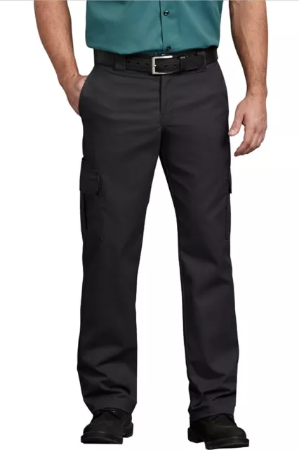 Dickies Mens Flex WP595 Regular Fit Straight Leg Work Uniform Cargo Pocket Pants 2