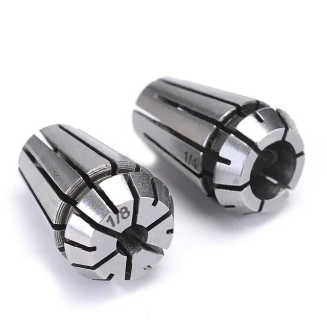 2pcs ER11 1/4" + 1/8" Inch Spring-Collet Set Kit For-CNC Milling Lathe-Tool New