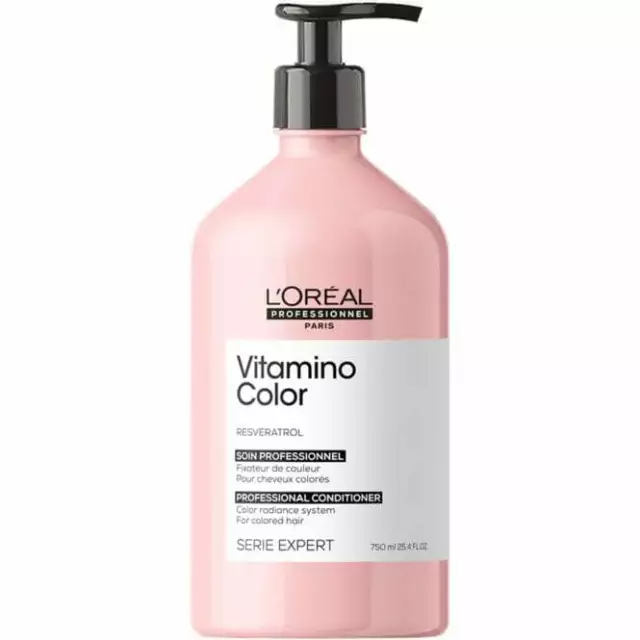 L'oreal Vitamino Color Conditioner 750 Ml With Pump New Resveratrol