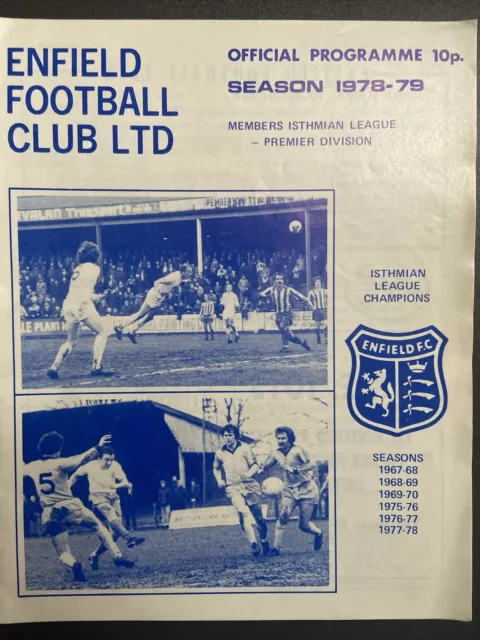 Enfield v Staines Town(Isthmian League 78/9) 8/3/79