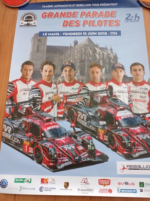 Affiche 24 Heures Du Mans 1992 - Peugeot 905 - Vintage - Format Grande