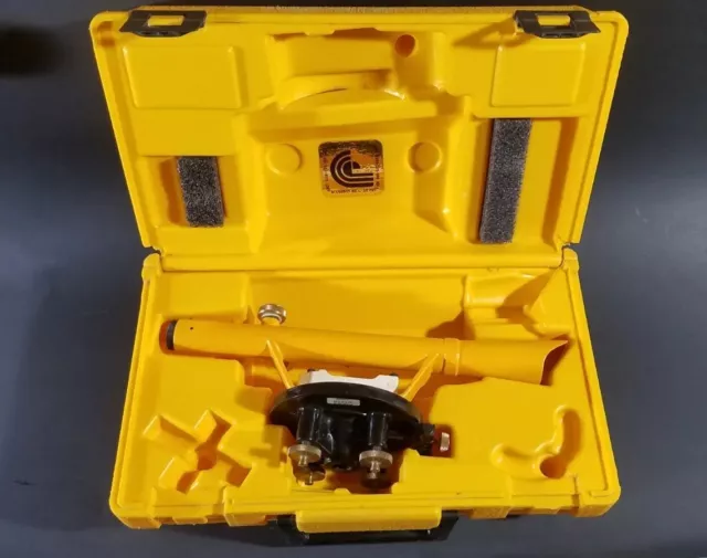 Berger Instruments Model 110C Dumpy Level Yellow Surveyor's Tool With Case