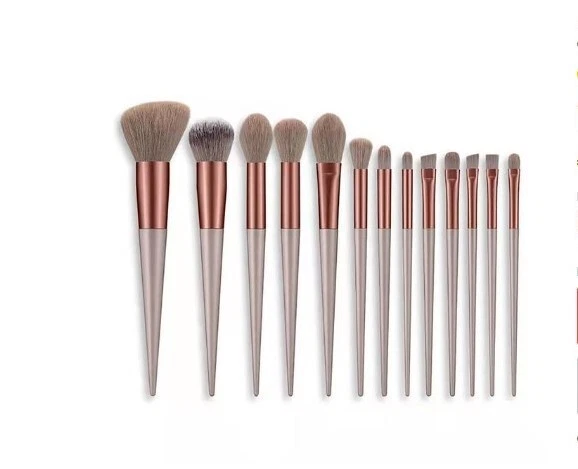 13 x Pennelli per il trucco, Set professionale per make up, Setole morbide