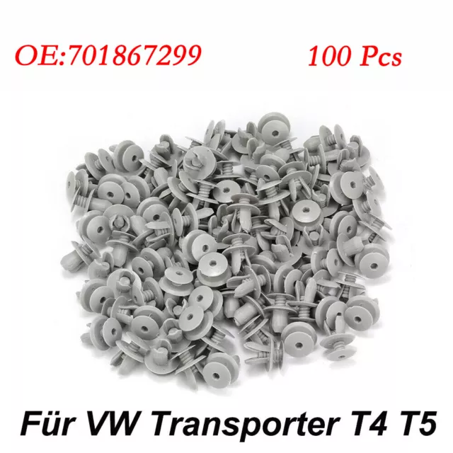 100X Befestigung Clips für VW Transporter T4 T5 Innenverkleidung 701867299
