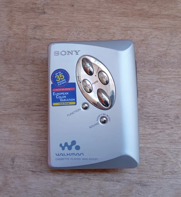 VINTAGE SONY WALKMAN Portable Cassette Player Model WMEX521 For Parts
