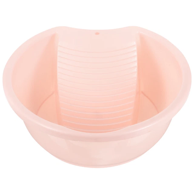 Lavabo para bebé lavabo para bebé tabla de lavar a mano ropa para bebé rosa plástico
