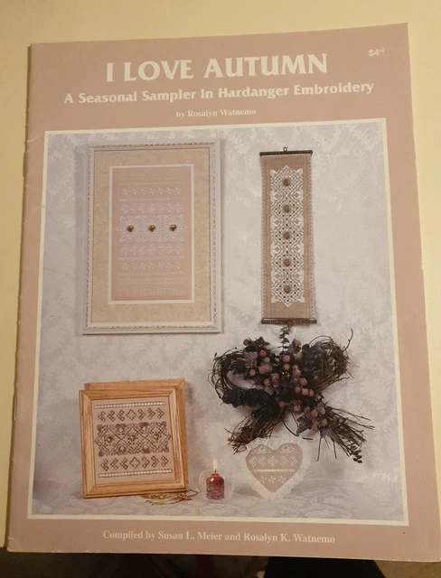 I Love Autumn - Hardanger Sampler Stickbroschüre