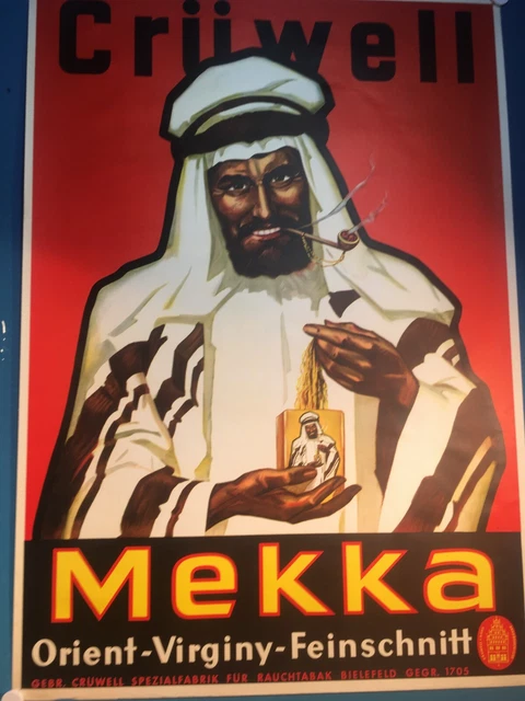 Crüwell Mekka altes Plakat Poster Affiche um 1930/50