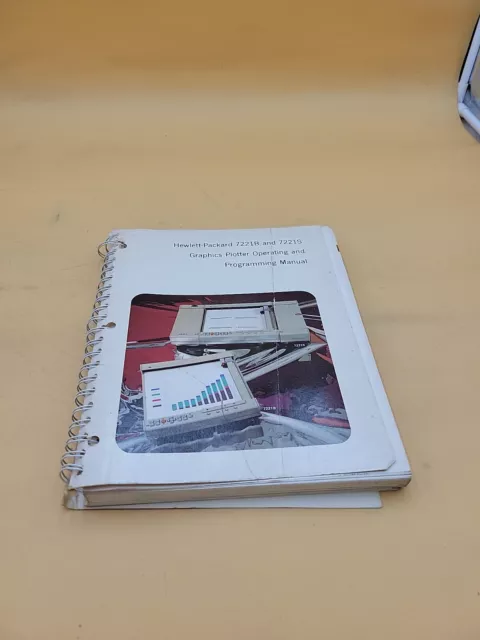 Hewlett Packard 7221B 7221S Graphics Plotter Operating And Programming Manual