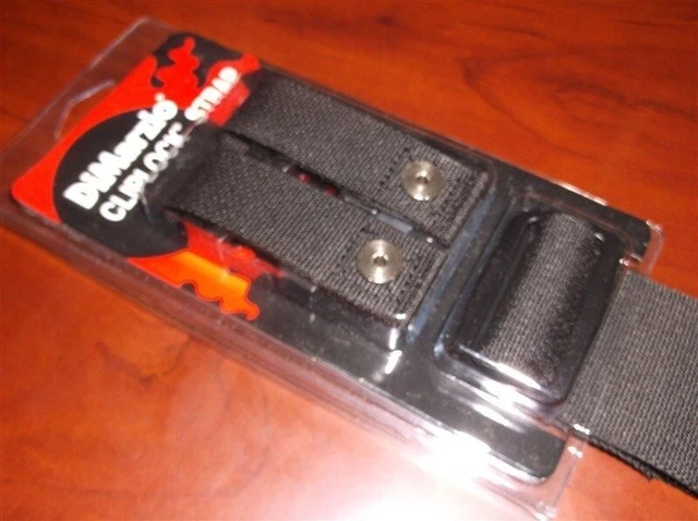 NEW DiMarzio ClipLock Quick Release 2" Guitar Strap - BLACK CORDURA
