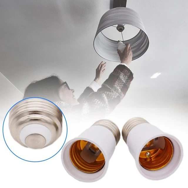 Durable Light Socket Extender Adapter E27 to E27 Bulbs Fitting Extension K1T2