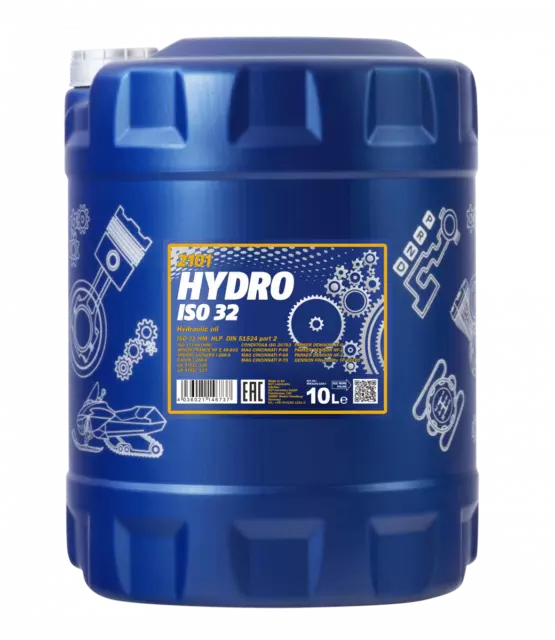 10 Liter Original MANNOL Hydrauliköl Hydro ISO 32 Hydraulic Fluid