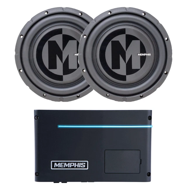 Memphis PRXA600.1 Power Reference Series Mono Subwoofer Amplifier and 2 Memph...