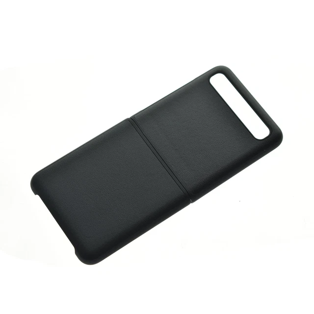 Pour Samsung Galaxy Z Flip Business en cuir véritable peau PC étui antichoc