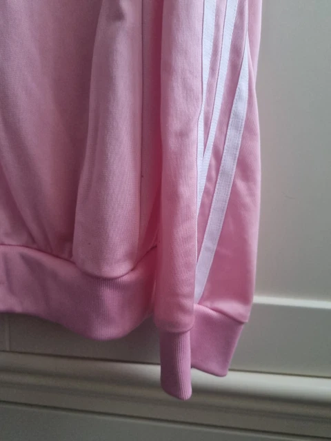 Girls adidas size age 11-12 years pink 3 stripe track jacket 6