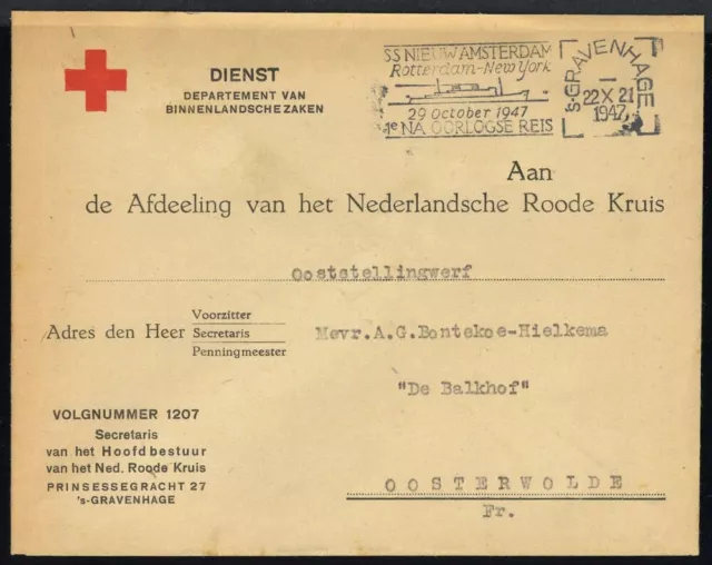 1947, Int.Organisationen,Rotes Kreuz,, Brief - 1717115