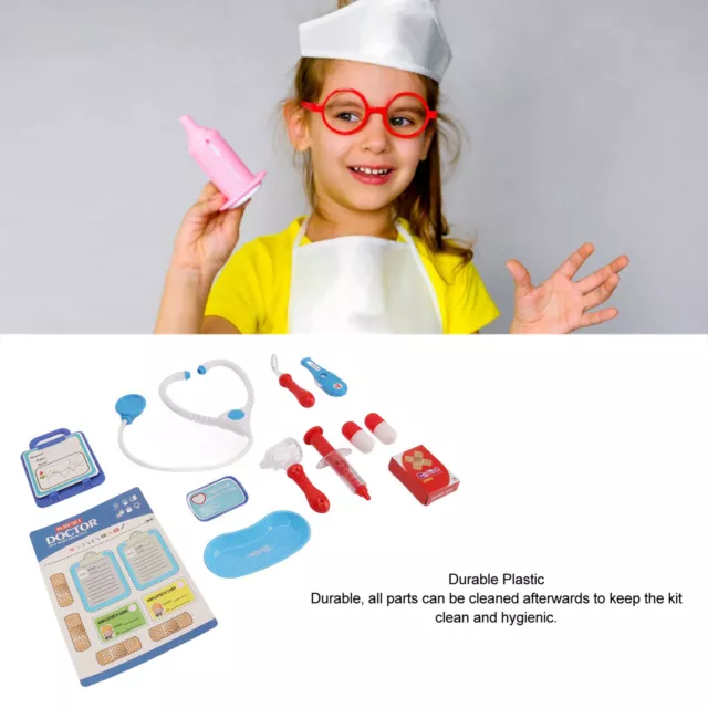 Tacobear 7 pièces Deguisement Docteur pour Enfant Jeu d'imitation Docteur  Kit de Jouet Médecin Malette de Docteur avec Séringue, Stéthoscope