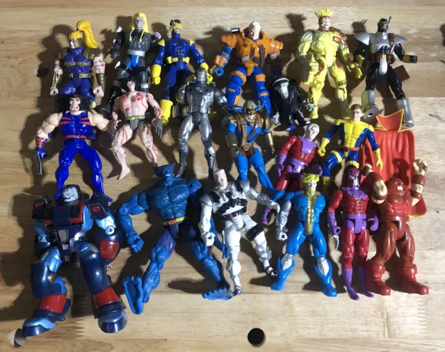 Vintage Marvel X-Men Steel Mutants Mini Figures Toy Biz ‘94 ‘95 ‘97 & More