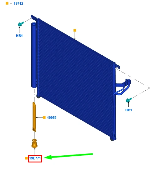 FORD RANGER T6 MK1 Air Conditioner Filter 2215846 JB3B19E771AA NEW