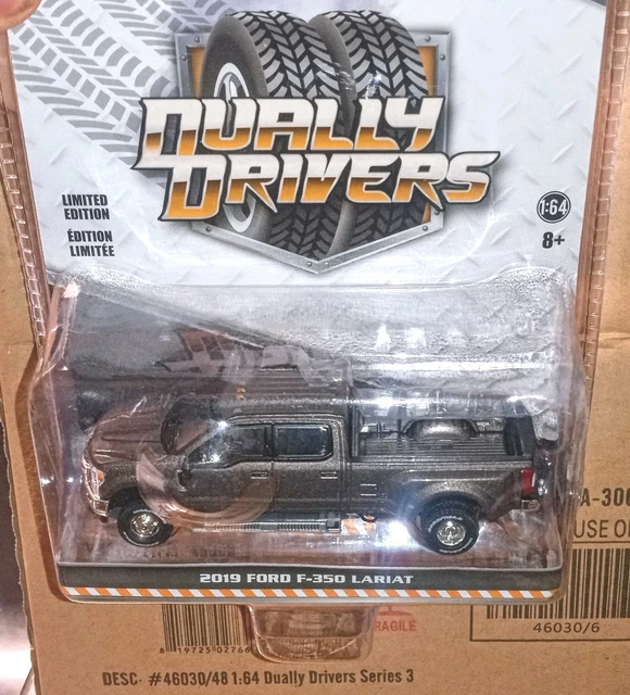 Modellino Greenlight 1:64 Ford F-350 King Ranch HD Blu - Rimorchio Chase - Edizione Limitata