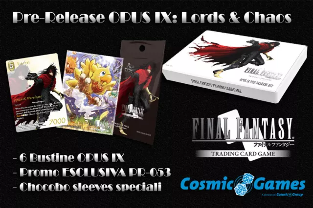 Final Fantasy Trading Card Game Opus Ix Pre-release Kit En Italien SQUARE ENIX