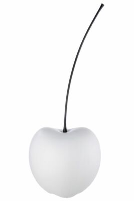 manico nero altezza 42 cm 16145 decorazione-Ciliegia Celebration di ceramica bianco 