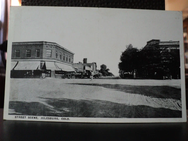 JULESBURG CO Colorado Street Scene early 1900's Postcard