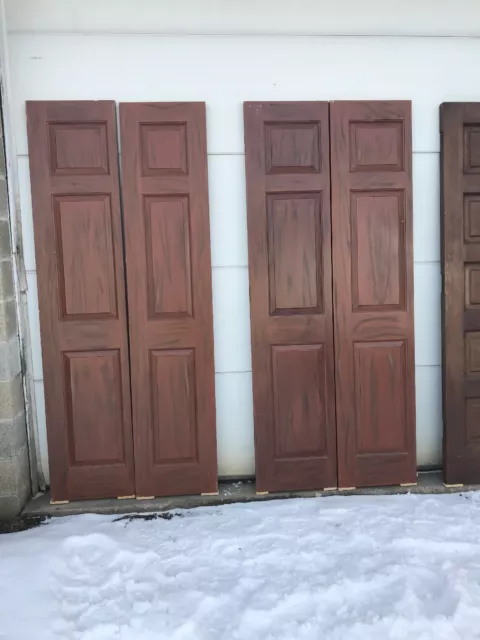 MARW 12  two sets Available used raise panel doors 35.75 x 83 1 3/8”
