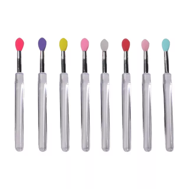 Portable Lip Gloss Applicator Multifunctional Silicone Lip Brushes With Dust -wf