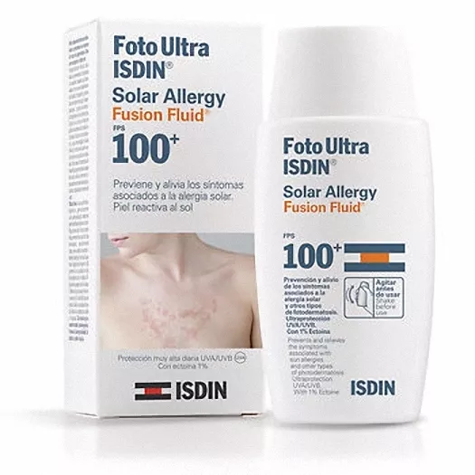 FOTOPROTECTOR FOTOULTRA SPF100+ ISDIN FUSION FLUID SOLAR ALLERGY 50ml 166981