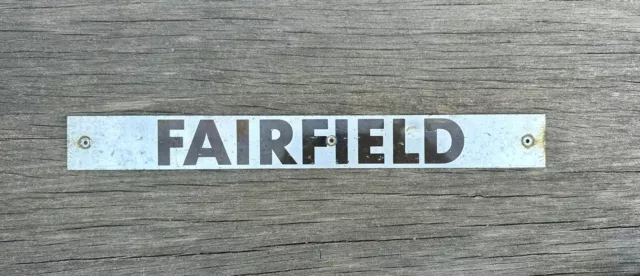 NSWGR Next Train Destination Board 'FAIRFIELD' Sign