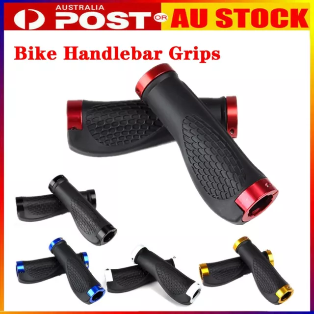 1Pair Mountain Bike Non-slip Cycling Bicycle Durable Rubber Handlebar Grips Soft