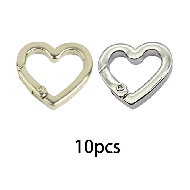 10 pièces anneaux à ressort 0.75 pouces boucle de porte-clés en métal pour