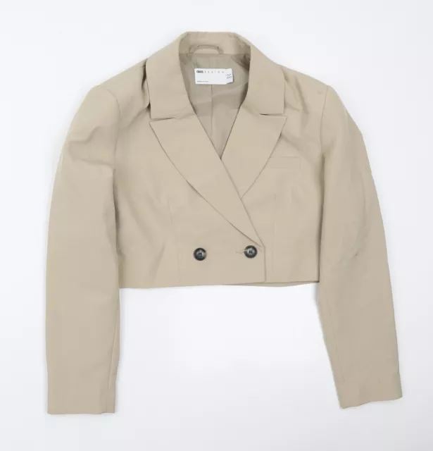 Blazer da donna beige ASOS poliestere taglia 8