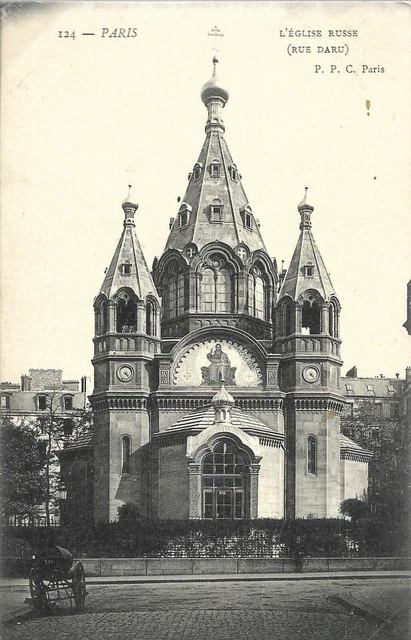 CPA Paris " L´église Russe (Rue Daru) "