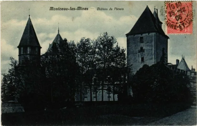 CPA AK MONTCEAU-les-MINES - Chateau du Plessis (437611)