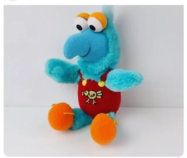 Vintage 1988 Muppet Babies GONZO 8" Plush Henson Associates + Dakin Inc. 80s Toy