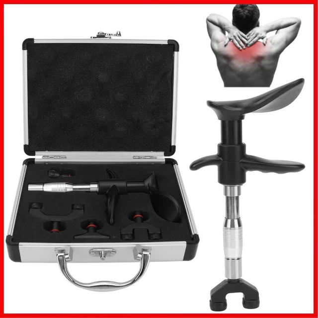 Manual 4 Head Spinal Massager Portable Chiropractic Adjusting Tool Stainless