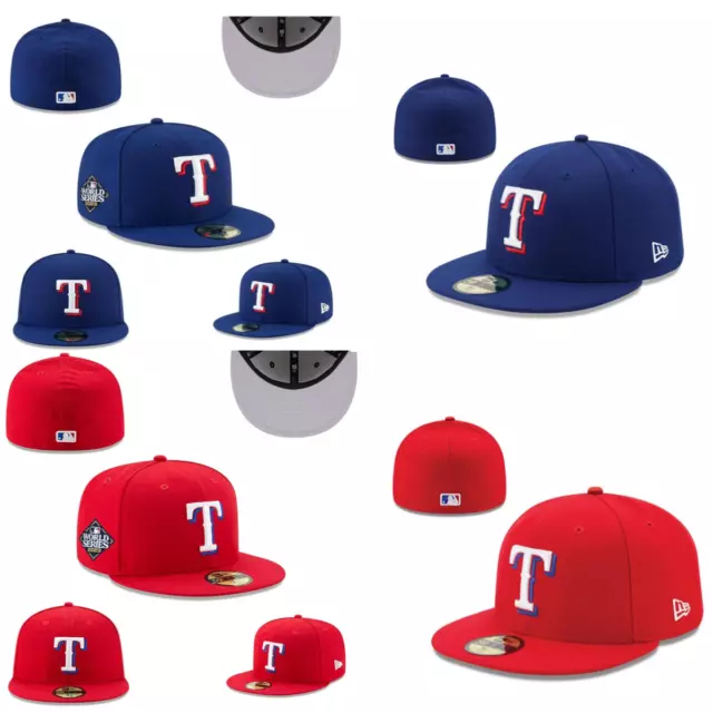2024 Men's Texas Rangers Fitted Hat MLB New Era 59FIFTY Baseball Cap