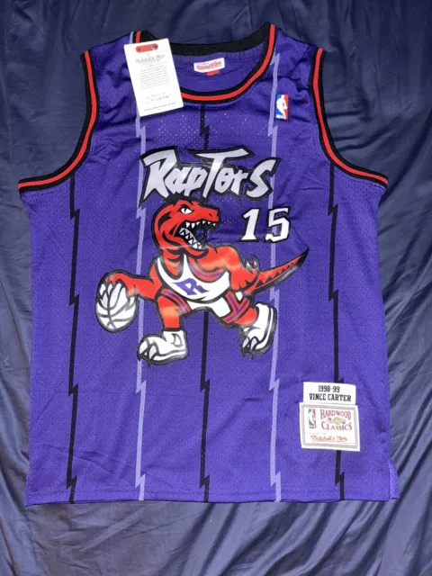 Vince Carter Toronto Raptors Purple NBA Jersey Mens Medium Mitchell & Ness