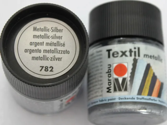 Marabu Textile Metallic 50 ML (Gp1L = 60€) 24 Versch.farbtöne