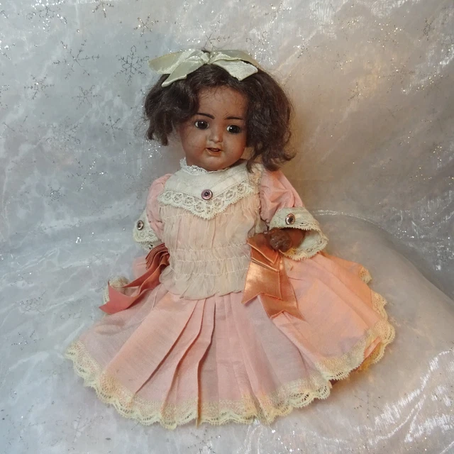 ANTIQUE black brown Doll Simon & Halbig K & R W African American Porcelain Head