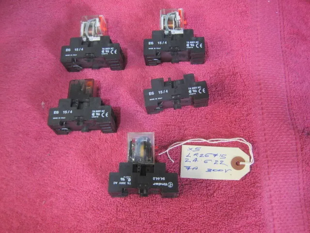 x5 ES15/4 14-pin Plug-in Relay Socket LR26716 - Used (Ref 24/06/2022)