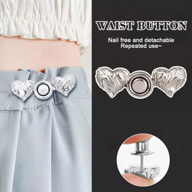 JEANS TIGHTEN WAIST Button Adjustable Star Waist Clip Metal Pin for Skirt  Pan I9 $2.00 - PicClick AU