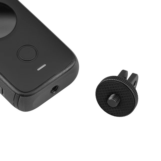 Action Camera Mount 1/4 Tripod Screw Adapter for Insta360 ONE X2/X (Black)